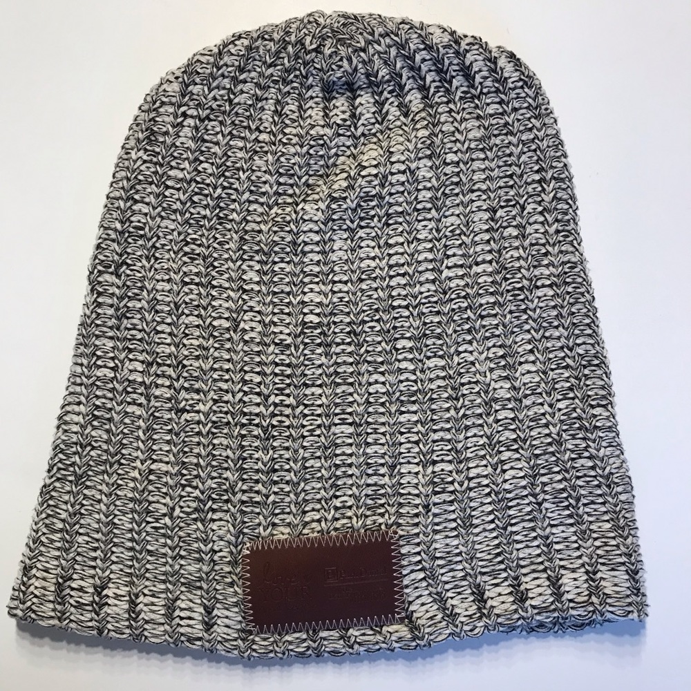 Love Your Melon Black White Knit Beanie Hat Park Dental The Dental Specialists